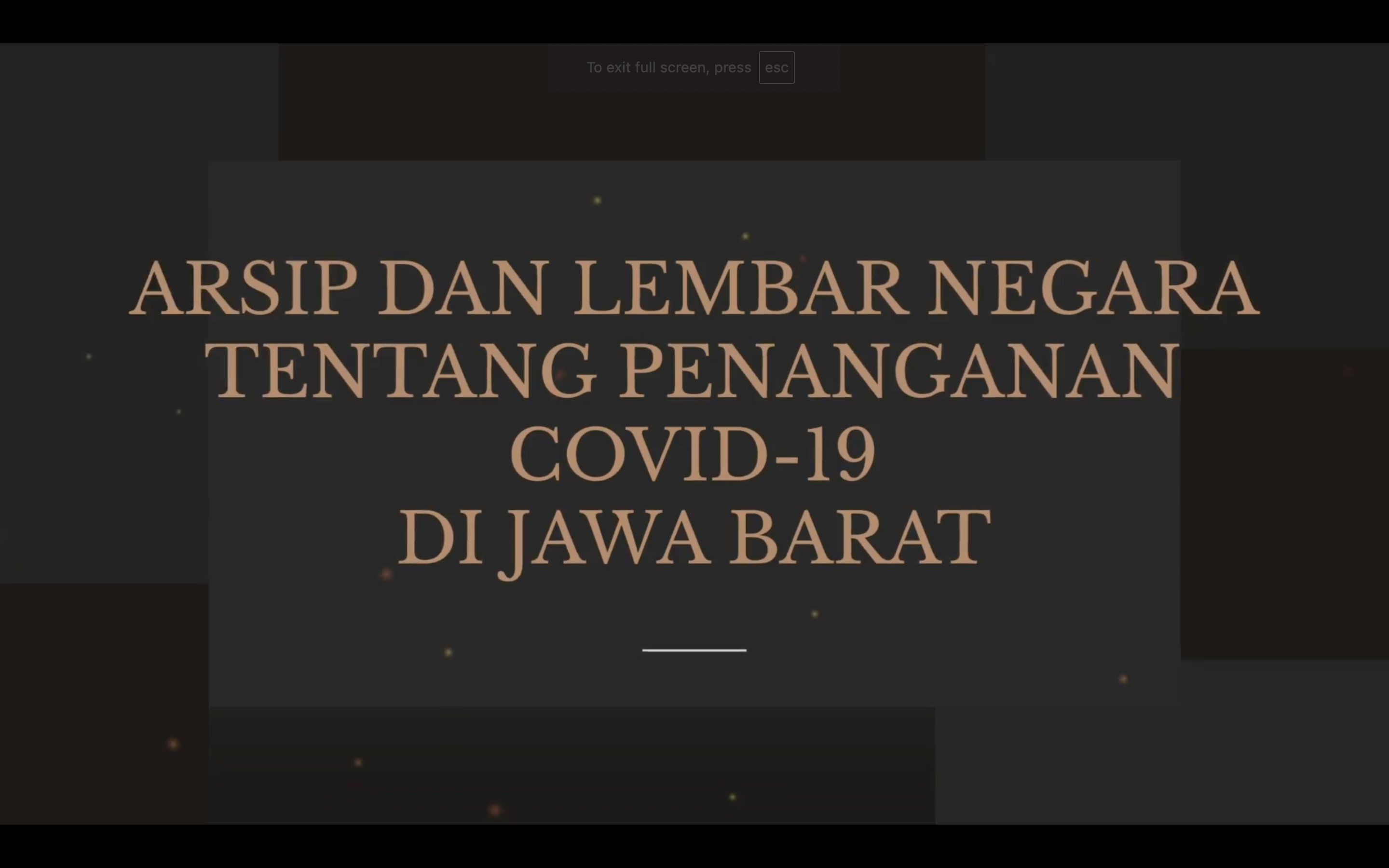 Video Motion Story Telling Linimasa Galeri Arsip Covid-19 Jawa Barat