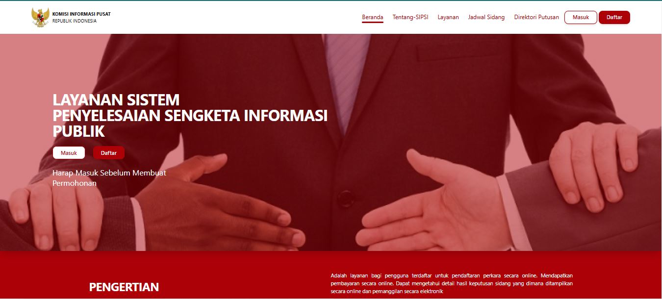 Sistem Informasi Komisi Informasi Pusat